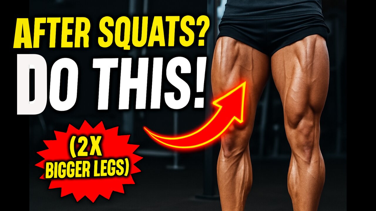Do THIS After Squats for 2X Leg Growth! 💥 (Backed by Science)