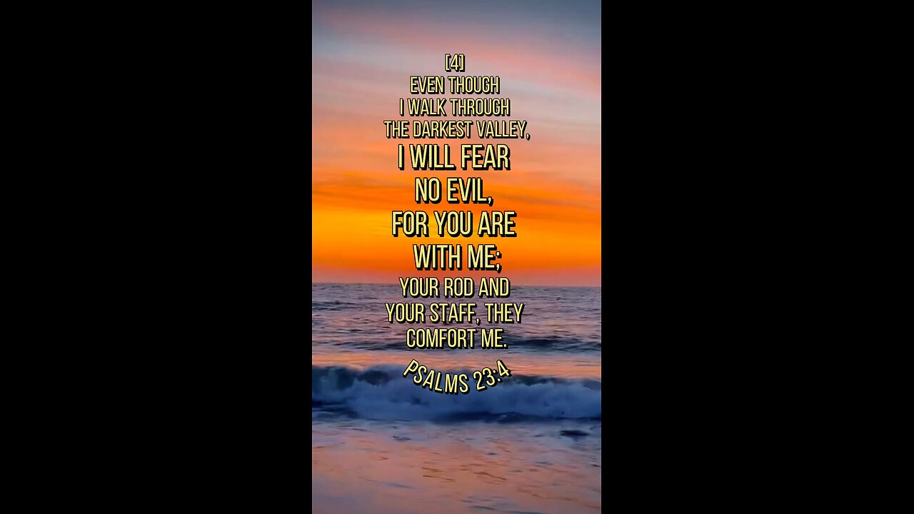 Psalms 23:4 (NIV)