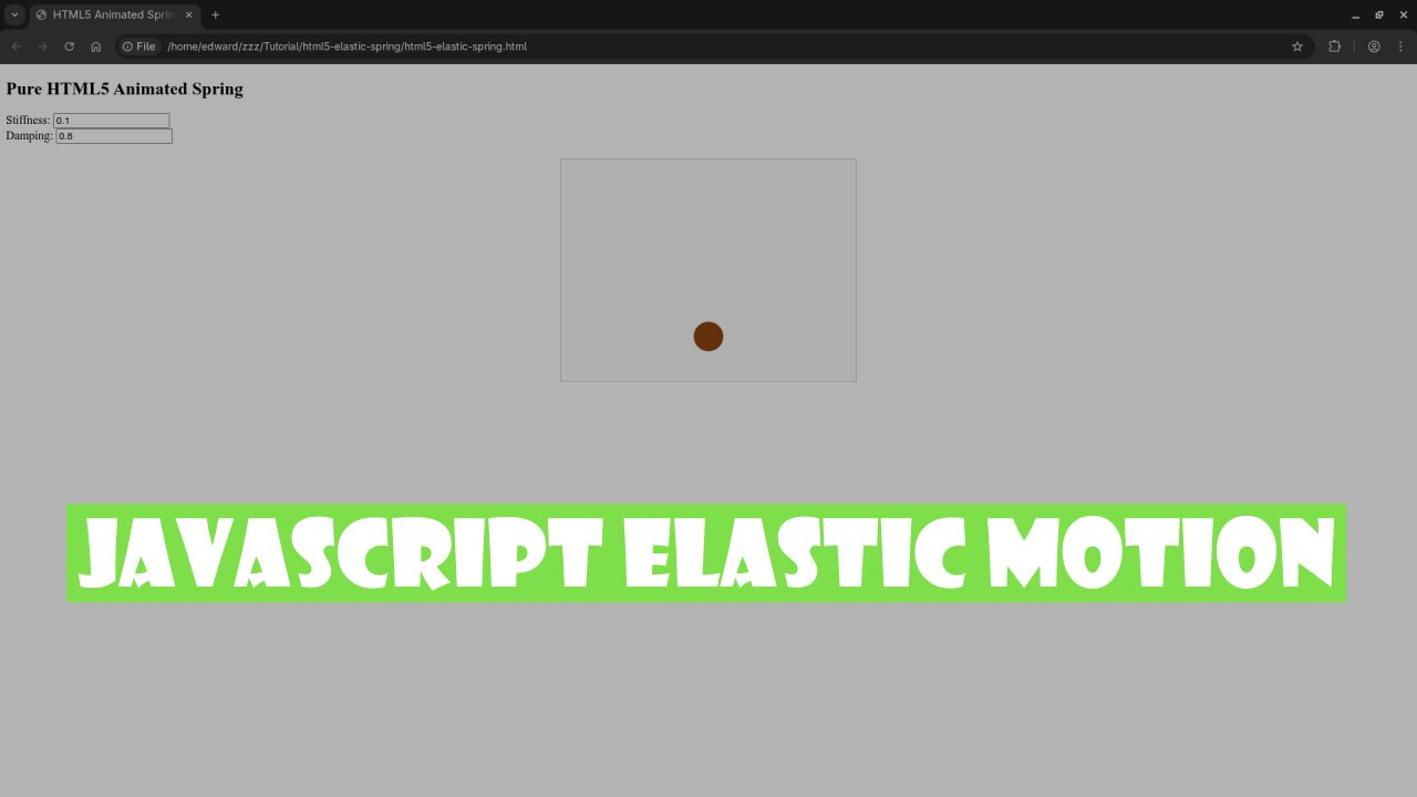 Build Interactive HTML5 Elastic Spring Animations with JavaScript