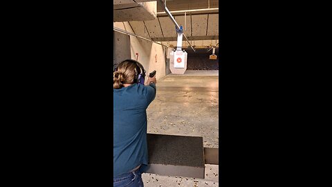 Lady and her 45acp at the range