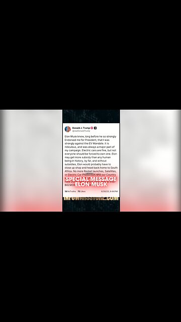 Alex Jones Sends Special Message To Elon Musk - 7/1/25