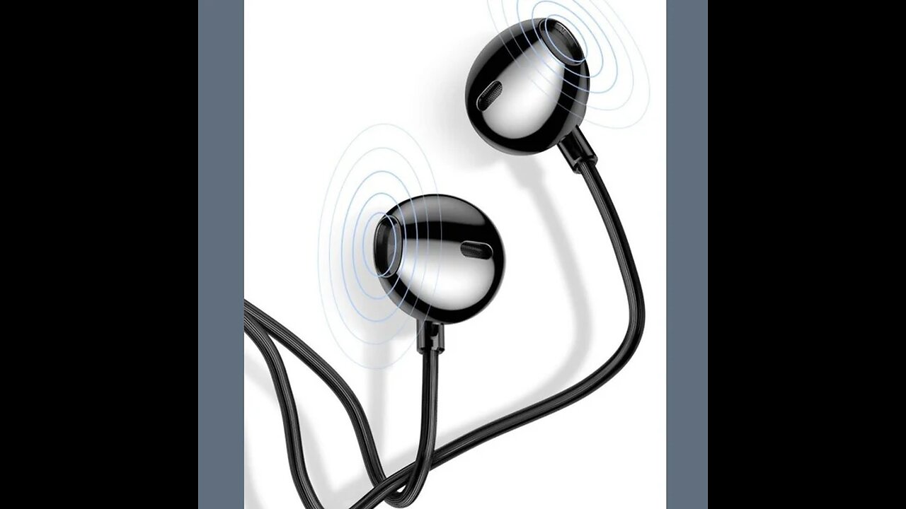In-ear Wired Headphones, with In-line Controls, Microphone & HIFI Sound Quality, for Workout, Office