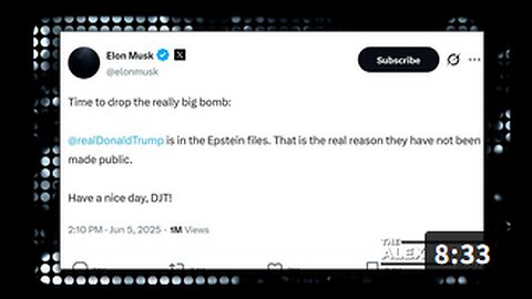 BOMBSHELL UPDATE: Elon Musk Says Trump Is In The Epstein Files, thats why he wont release the list