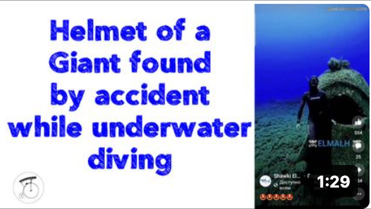 "Giant's Helmet Discovered Accidentally During Underwater Dive"