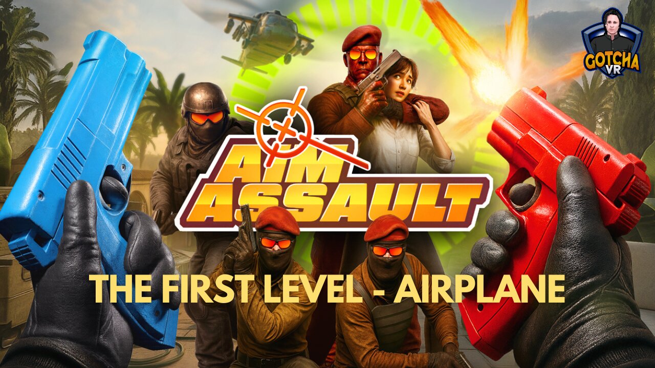 Aim Assault Level 1 AirPlane on Quest 3
