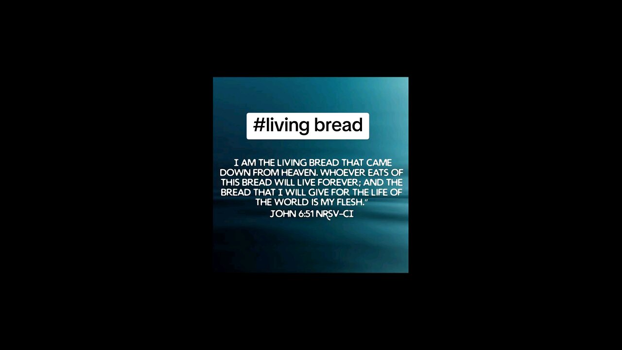 living bread #biblebuild #bibleverse #bibleverseoftheday #bible