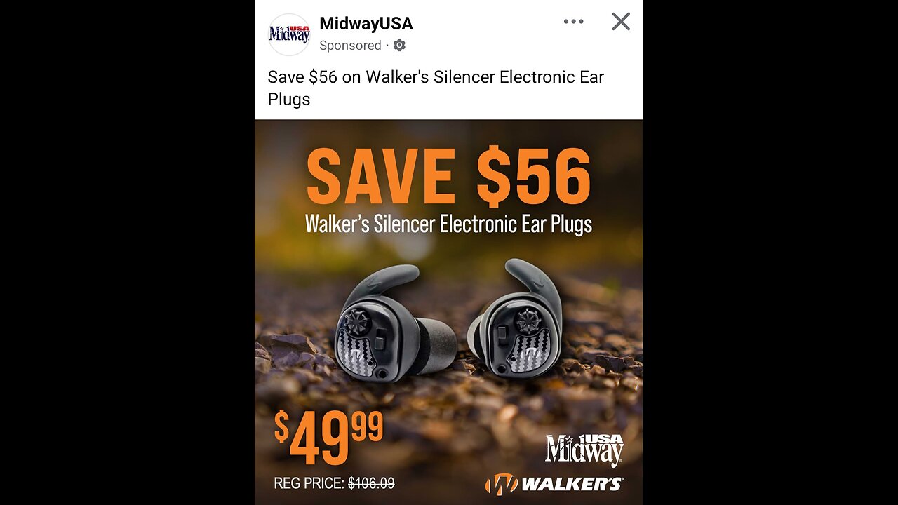 Hearing protection on sale at Midway!
