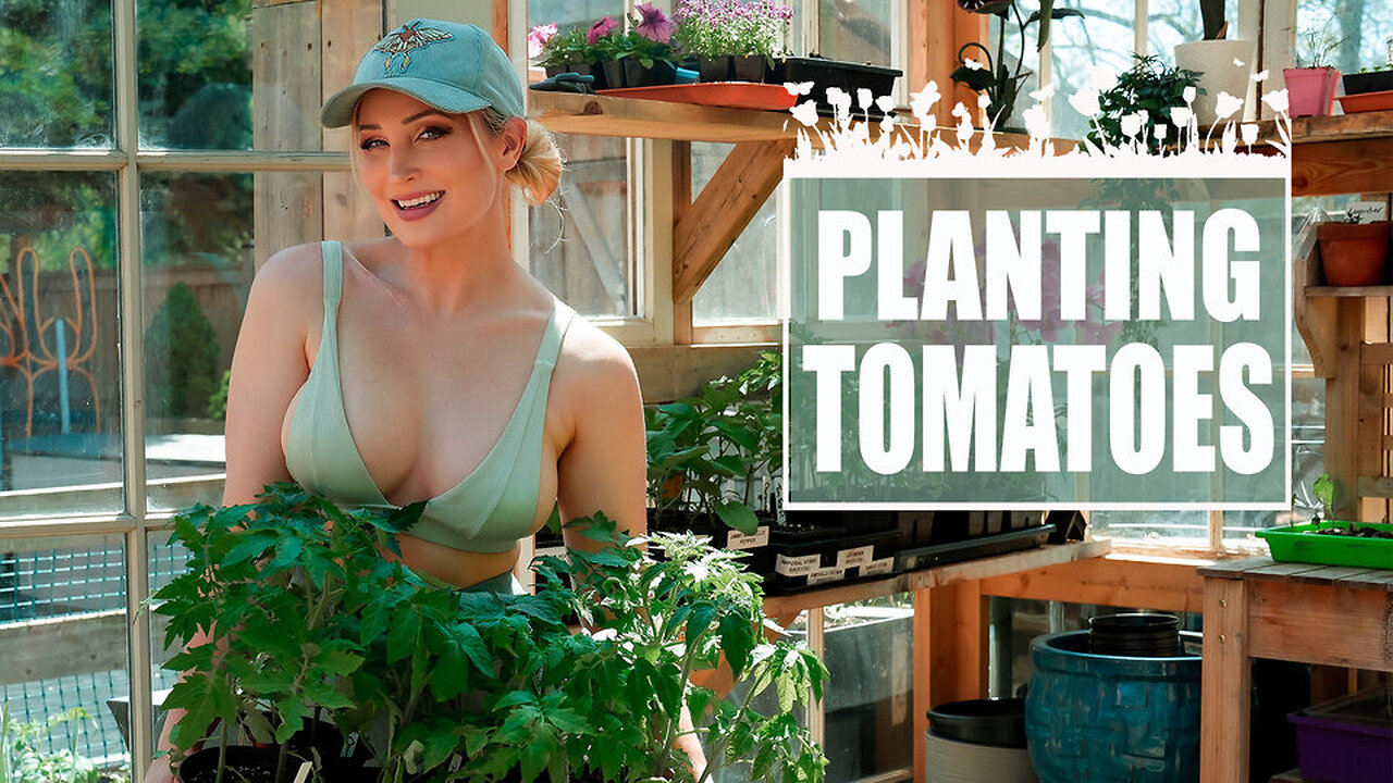 She’s in Her Tomato Era 🍅🌱 Watch These Tiny Plants Transform Her Off-Grid Garden!