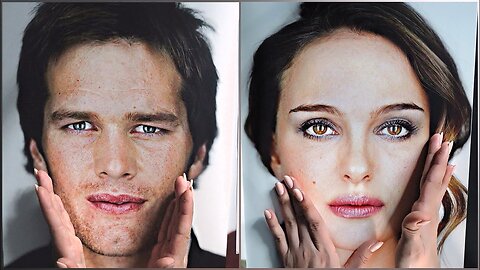 Gentle Whispering ASMR ~ ASMR Tracing & Describing Celebrity Faces
