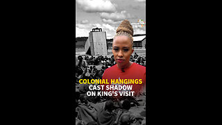 COLONIAL HANGINGS CAST SHADOW ON KING'S VISIT