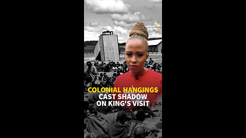 COLONIAL HANGINGS CAST SHADOW ON KING'S VISIT