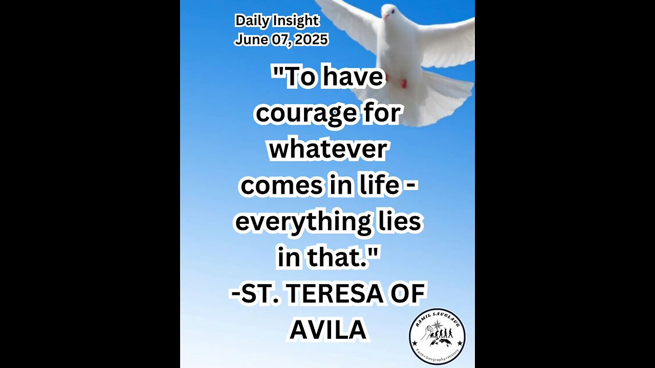 Daily Insight June 07, 2025 #faith #Saints #Insight