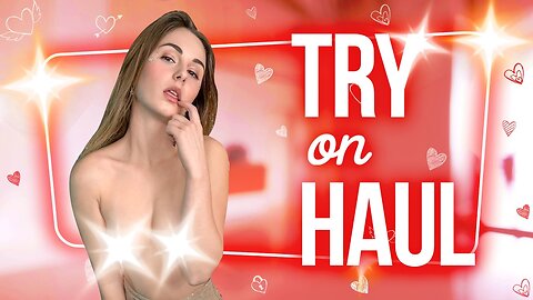 (4k) Transparent Lingerie Try on Haul Valentin's DAY | Cosplay | Sheer try on | See through 2025