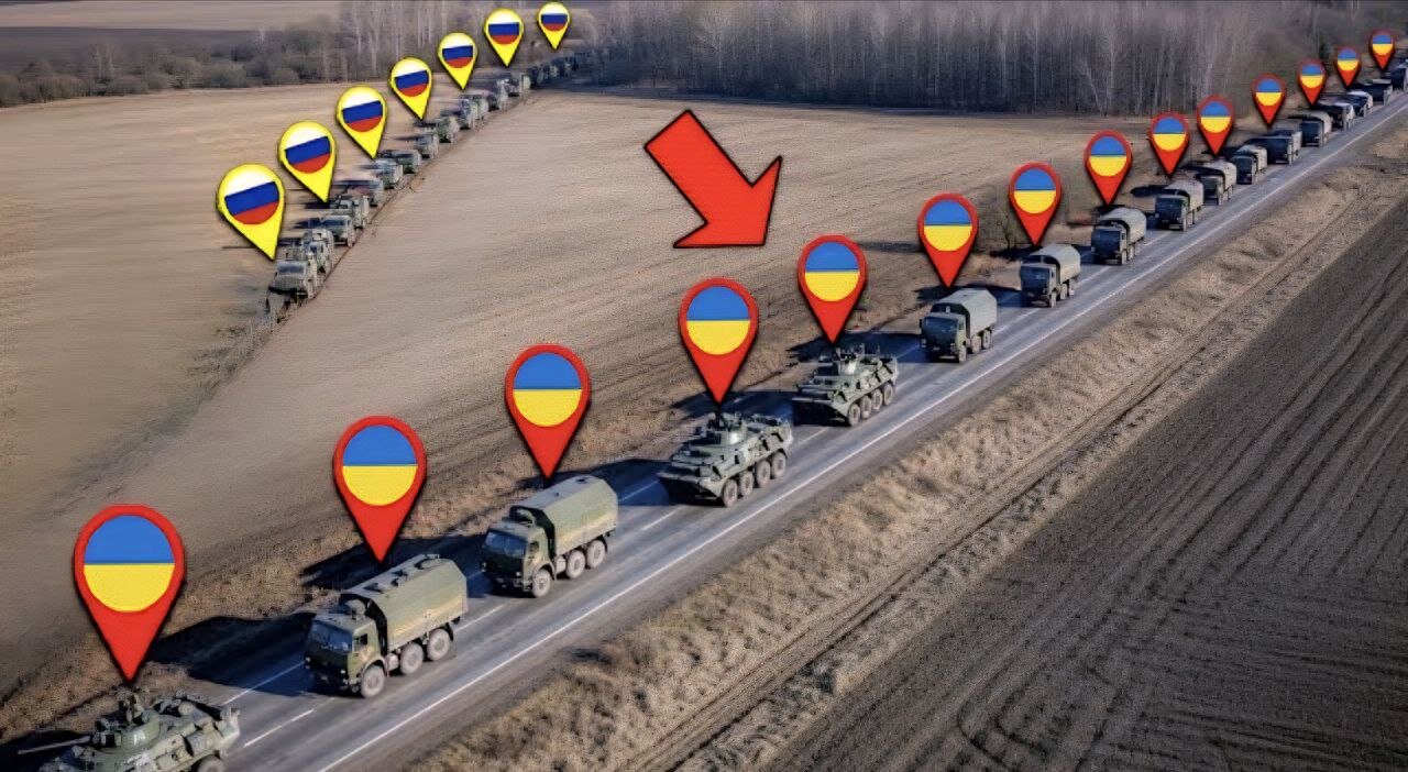 Russians Ambushed Ukrainian M-777 Howitzer Convoy at Extremely Close Range!