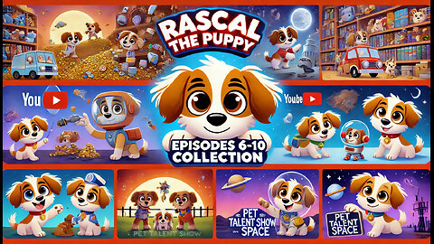 THE DAILYYY STORIES | Rascal the Puppy | Episodes 6-10 Collection