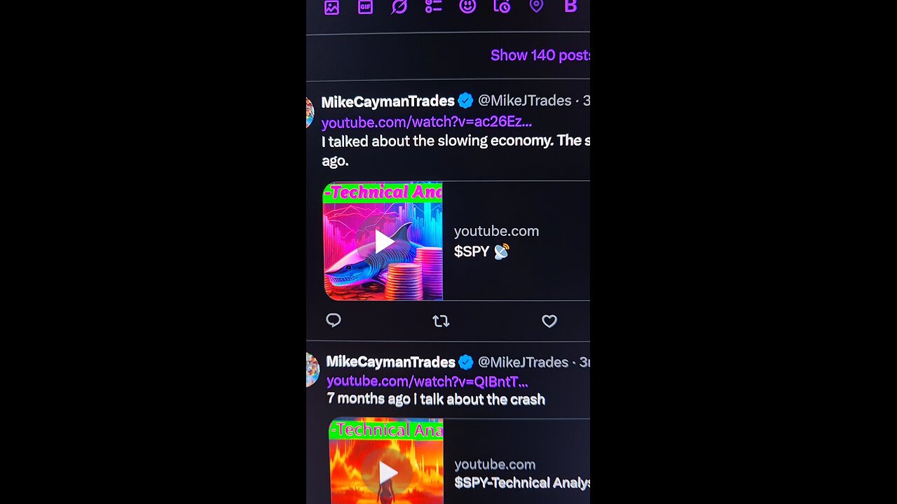 called the crash 7 months ago📢
