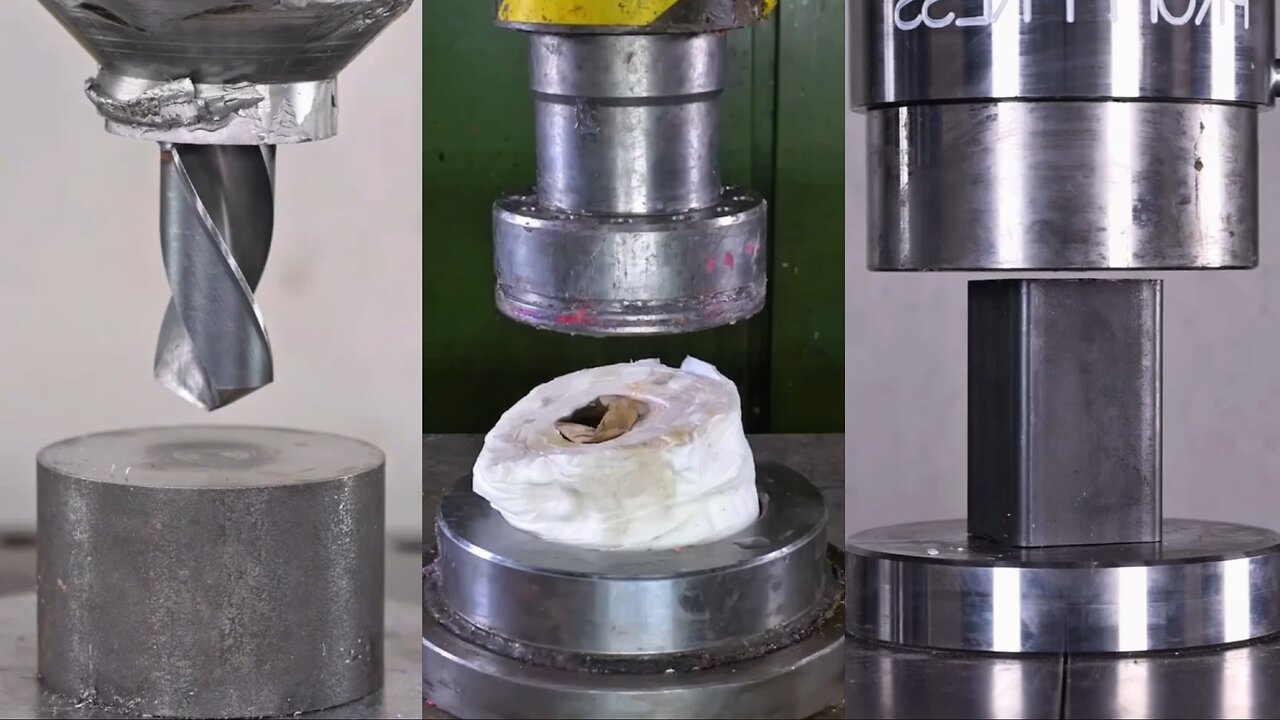 #Hydraulic_Piston_vs_Iron_ASMR🔥😍