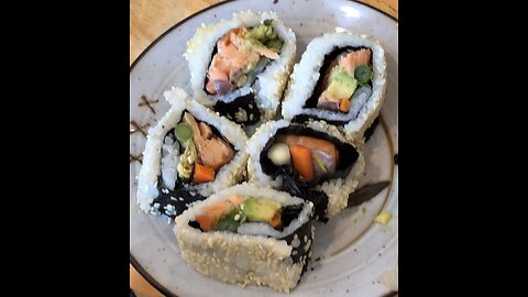 Craig Lane Cooking Alkemy FUN! Sushi Roll Demo Part 1 and Acidic Calories