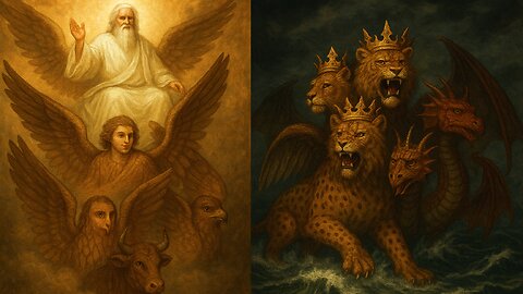 THE FOUR CHERUBIM AND THERE COUNTERFEIT BEASTS