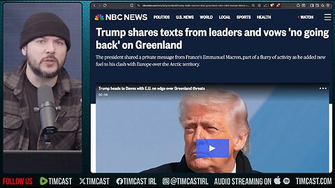 Trump says NO GOING BACK, Greenland IS OURS | Tim Pool