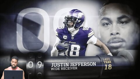CHANNELADRIANTV Reacts | 9: Justin Jefferson (WR, Vikings) | Top 100 Players of 2025