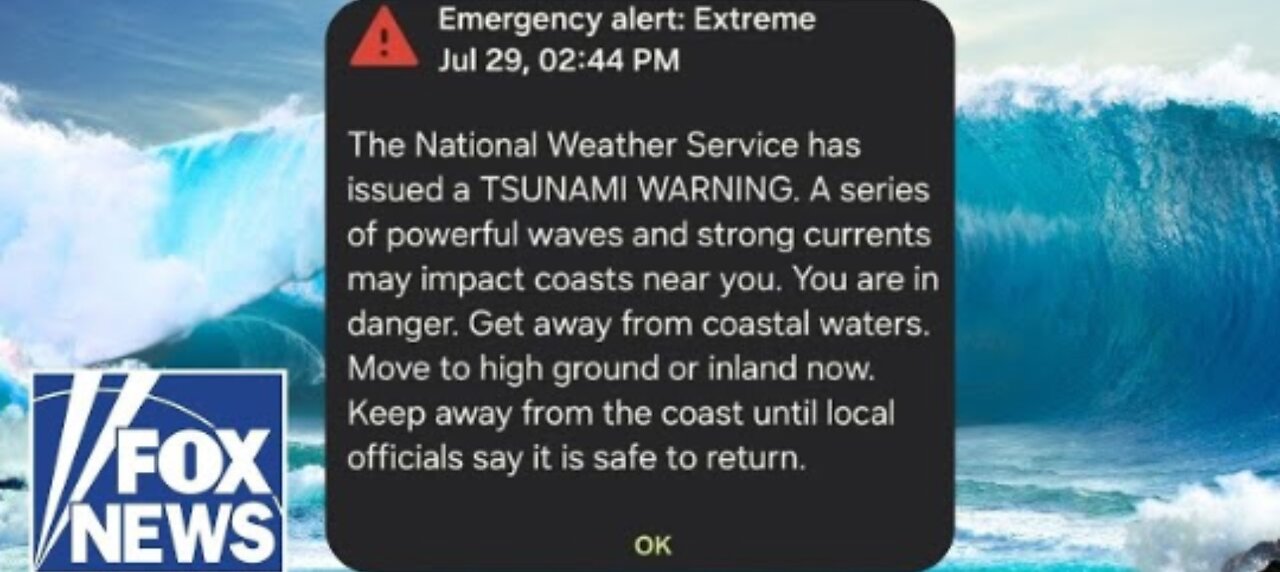 BREAKING: Tsunami alerts triggered for entire US West Coast after massive 8.7 quake