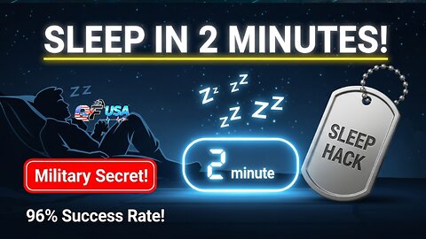 Fall Asleep in 2 Mins: The Military's Secret Sleep Hack!