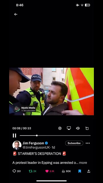 Racial hatred in UK : police arresting protester in Epping