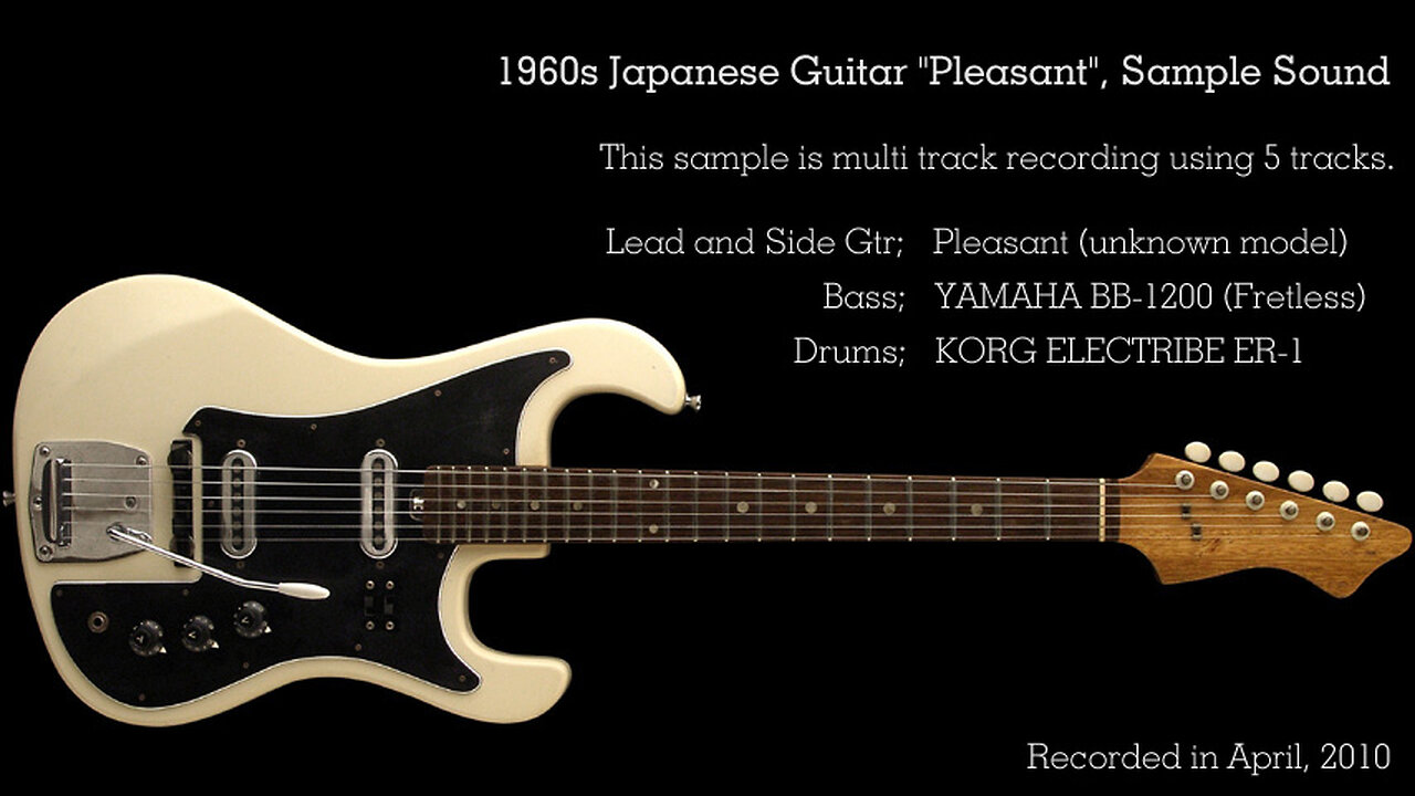 1960s Japanese guitar "Pleasant" Sample Sound