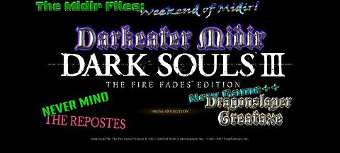Dark Souls III: Darkeater Midir. New Game+2, No hit. The Dragonslayer Greataxe!