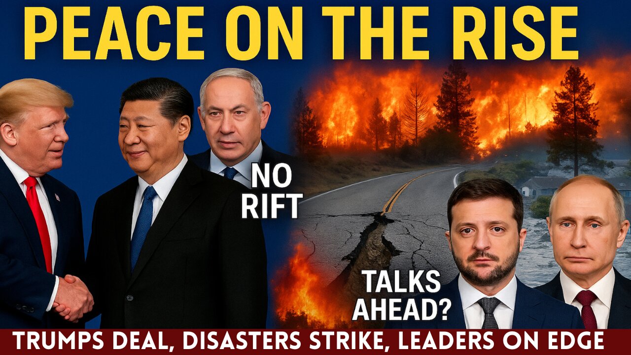 Trump’s & China's Deal | Zelensky-Putin Talks Loom | US-Israel Ties & Global Disasters Unfold