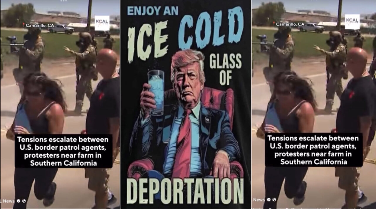 ICE Camarillo, California! And in Los Angeles, too. 🤯 I thought he said he wasn't going to bother the farms better get some people out picking those veggies for us