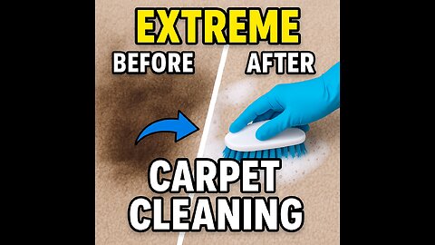 Extreme Carpet Cleaning – Satisfying Before & After! 🧽💧