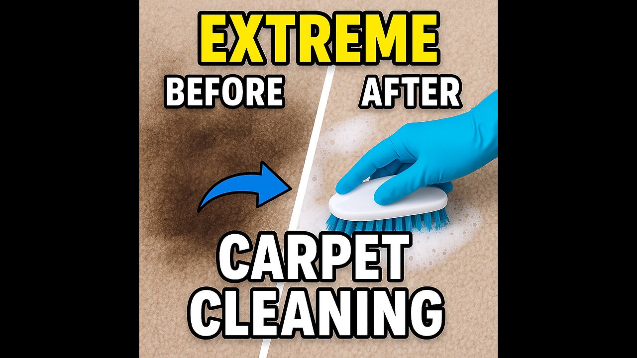 Extreme Carpet Cleaning – Satisfying Before & After! 🧽💧