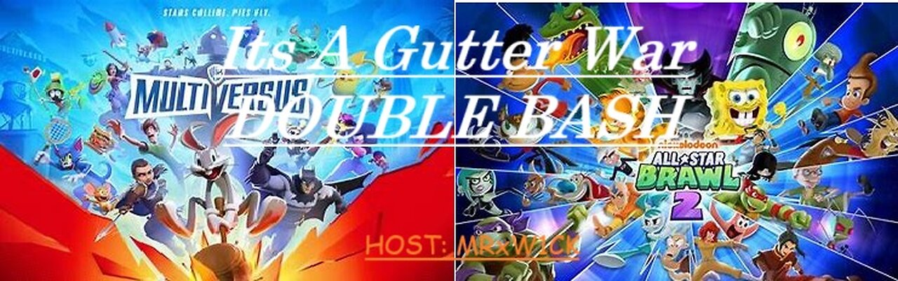 GUTTER WAR MASH UP (MULTIVERSUS+NICKELODEON ALL STAR BRAWL 2)