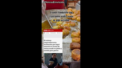 El joven hondureño que transforma aceite usado en algo increíble.