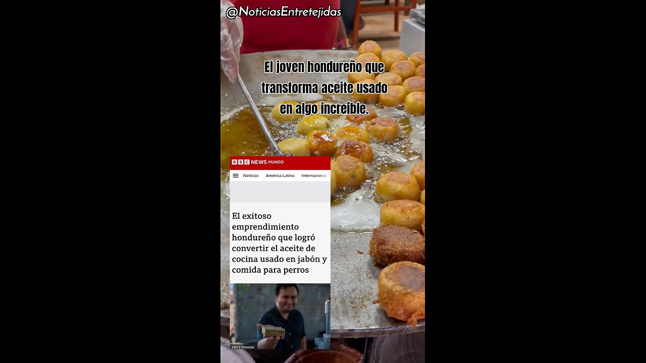 El joven hondureño que transforma aceite usado en algo increíble.