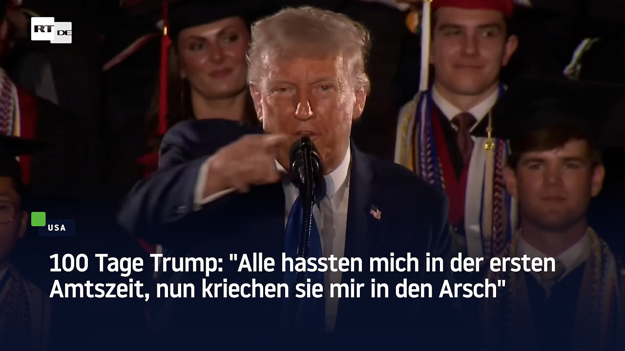100 Tage Trump: "Alle hassten mich in der ersten Amtszeit, nun kriechen sie mir in den Arsch"