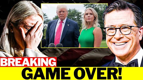 Karoline Leavitt PANICS After Stephen Colbert EXPOSES Her DARK SECRET With Trump LIVE On TV!