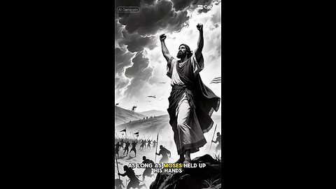 “As long as Moses held up his hands, the Israelites were winning....” – Exodus 17:11–12