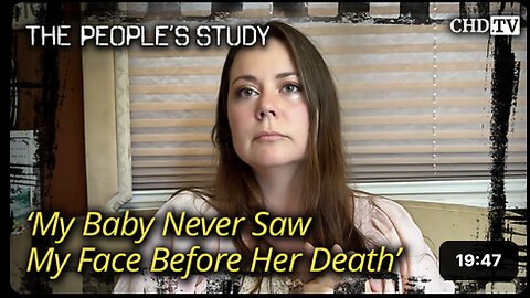‘My Baby Never Saw My Face Before Her Death’