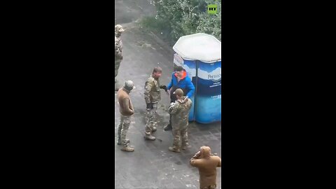 GUT PUNCH out of nowhere for Ukrainian getting his paper checked by Zelensky’s mobilization officers