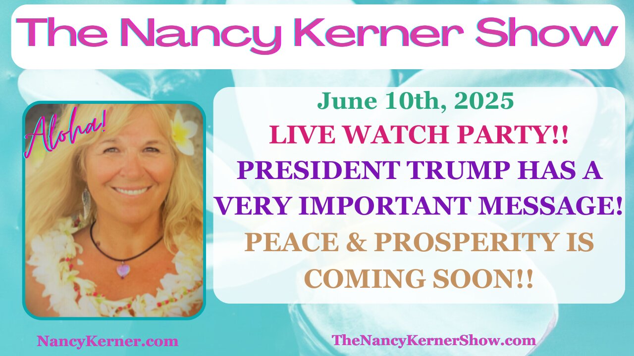 LIVE WATCH PARTY!! PRESIDENT TRUMP HAS A VERY IMPORTANT MESSAGE! PEACE & PROSPERITY IS COMING SOON!!