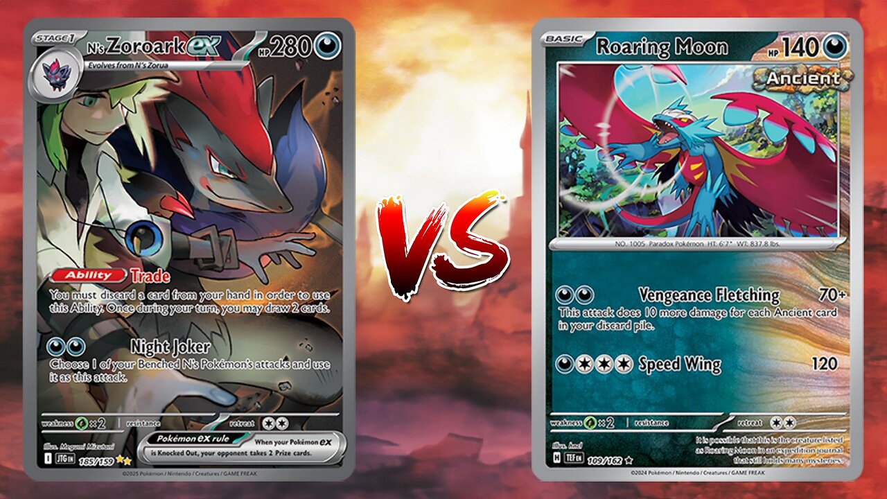 Pokemon TCG Live N's Zoroark EX VS Roaring Moon!!