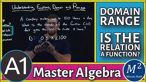 What Is a Function? Learn Domain, Range, and Relations with Real Life Graphs!