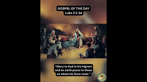 GOSPEL OF THE DAY (12/25/2025) Luke 2:1-14 #faith #gospel #christmas2025
