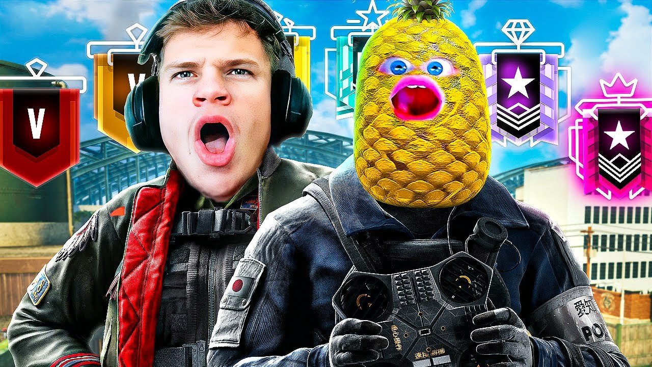 2v2 vs EVERY Rank w_ Pineapple (Rainbow Six Siege)