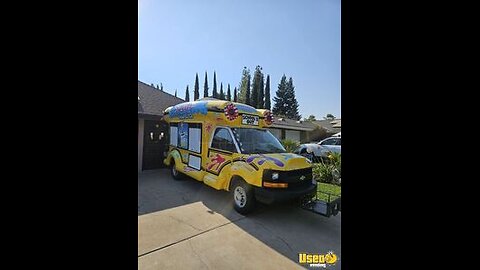 2014 Snowie Shaved Ice Truck with CA Insignia | Chevrolet Snowball Truck for Sale in California!