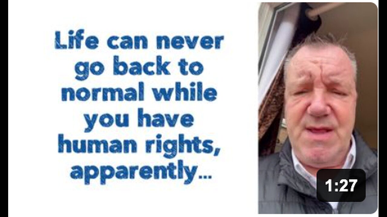 Life can never go back to normal while you have human rights, apparently… 🤡🌎