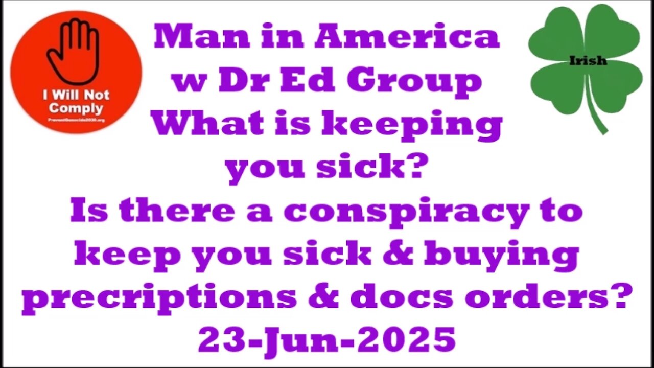 Exposing Big Pharma’s #1 WEAPON for Keeping You SICK w Dr Edward Group 22-Jun-2025